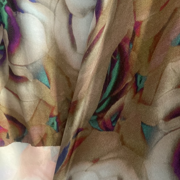 ETRO Y2K vintage rose abstract floral wrap dress, size 40 - Picture 15 of 16